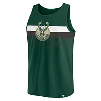 Débardeur Fanatics Hunter Green Milwaukee Bucks Wild Game pour hommes