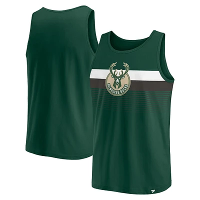 Men's Fanatics Hunter Green Milwaukee Bucks Wild Game Tank Top