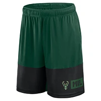 Short vert chasseur pour homme Milwaukee Bucks, le meilleur du