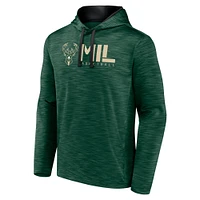 Sweat à capuche Hunter Green Milwaukee Bucks Head Start pour homme