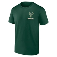 T-shirt vert chasseur pour homme Milwaukee Bucks Never Over