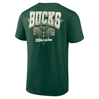 T-shirt vert chasseur pour homme Milwaukee Bucks Never Over