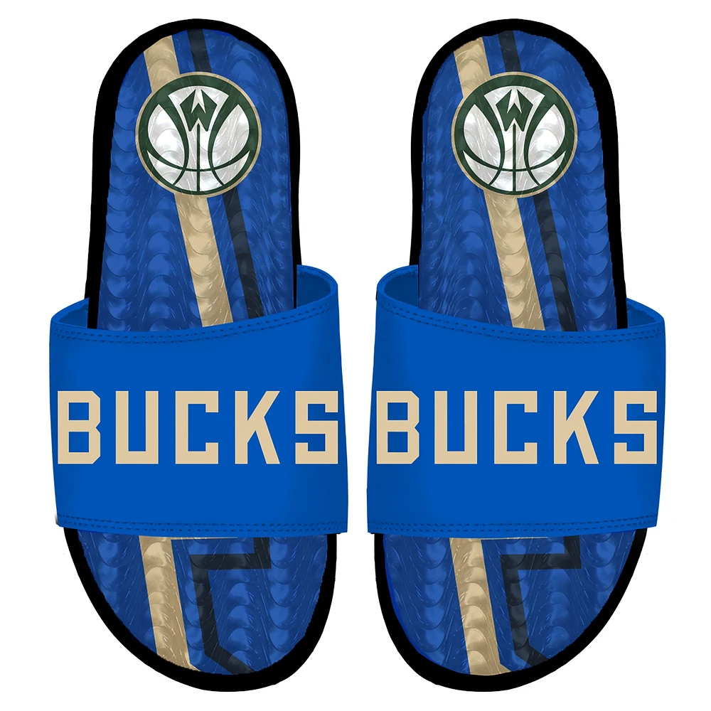 Sandales à enfiler ISlide Milwaukee Bucks City Edition Gel pour homme 2024/25