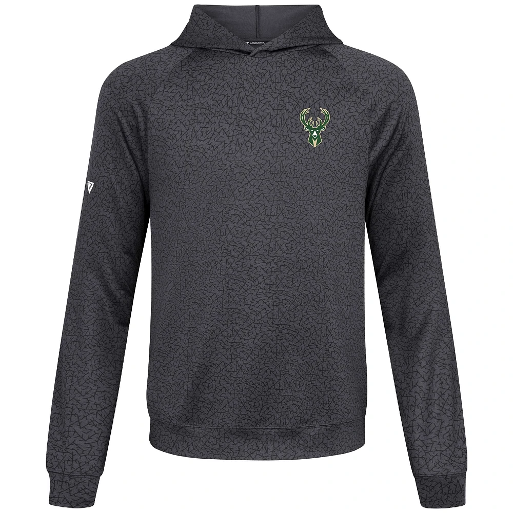 Men's Levelwear Black Milwaukee Bucks Challenger Pullover Hoodie