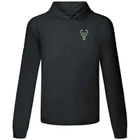 Men's Levelwear Black Milwaukee Bucks Dimension R Pullover Hoodie
