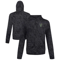 Men's Levelwear Black Milwaukee Bucks Platform Pullover Hoodie