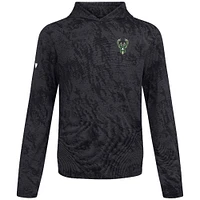 Men's Levelwear Black Milwaukee Bucks Platform Pullover Hoodie