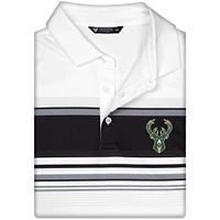 Men's Levelwear White Milwaukee Bucks Onward Polo