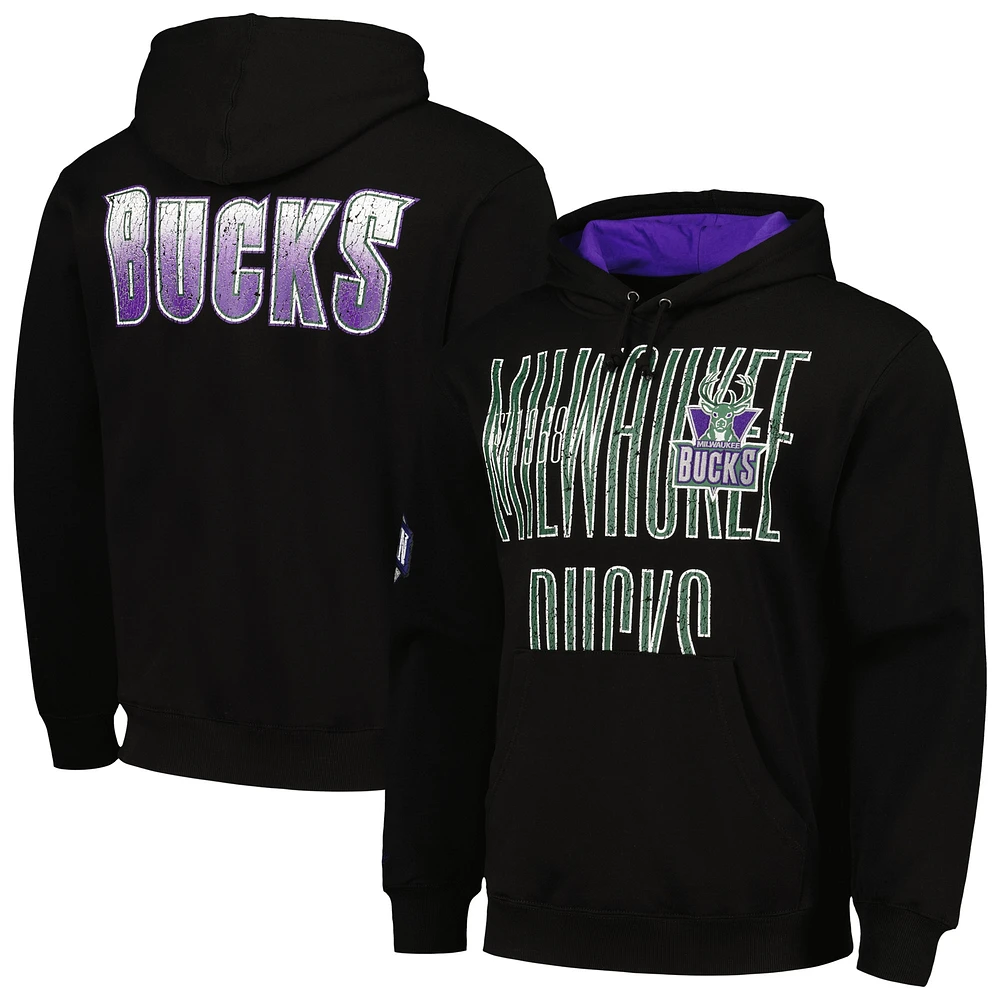 Sweat à capuche noir Mitchell & Ness Milwaukee Bucks Hardwood Classics OG 2.0 pour hommes