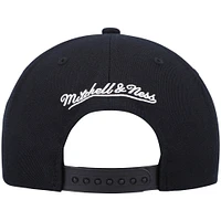 Men's Mitchell & Ness Black Milwaukee Bucks Hardwood Classics Script 2.0 Snapback Hat