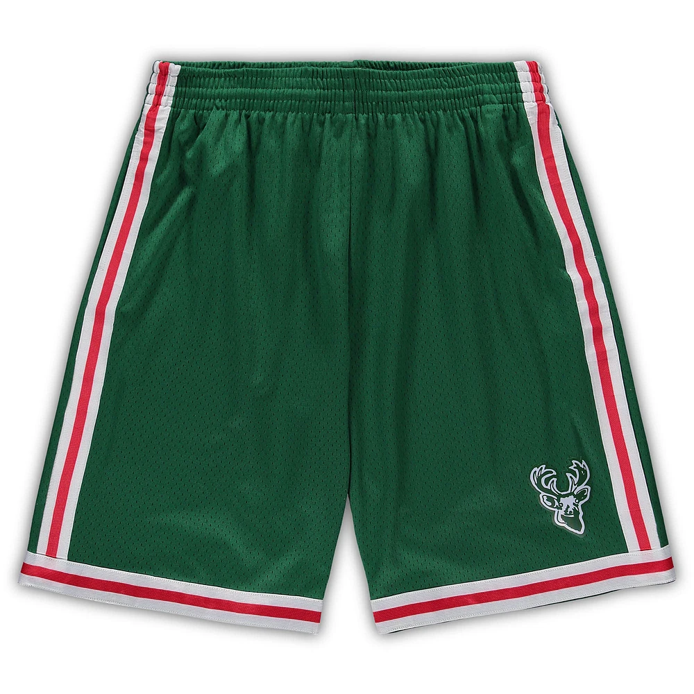 Short vert Milwaukee Bucks Mitchell & Ness pour hommes Big Tall Hardwood Classics Team Swingman