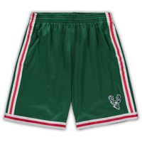 Men's Mitchell & Ness Milwaukee Bucks Big Tall Hardwood Classics Team Swingman Shorts