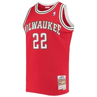 Men's Mitchell & Ness Michael Redd Red Milwaukee Bucks 2008/09 Hardwood Classics Swingman Jersey