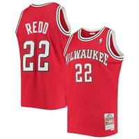 Men's Mitchell & Ness Michael Redd Red Milwaukee Bucks 2008/09 Hardwood Classics Swingman Jersey