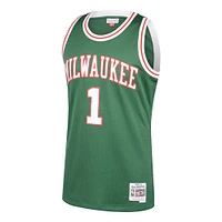 Men's Mitchell & Ness Oscar Robertson Green Milwaukee Bucks 1970/71 Hardwood Classics Swingman Jersey