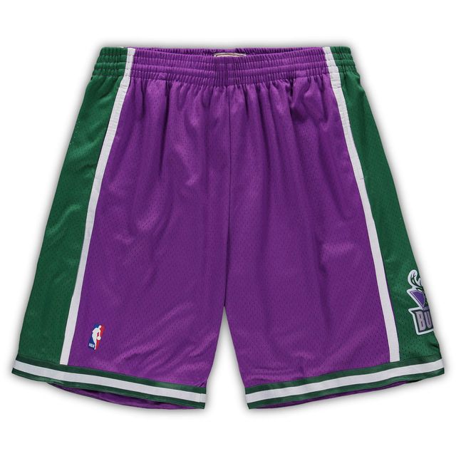 Short violet Milwaukee Bucks Big & Tall Hardwood Classics Team Swingman pour hommes de Mitchell Ness