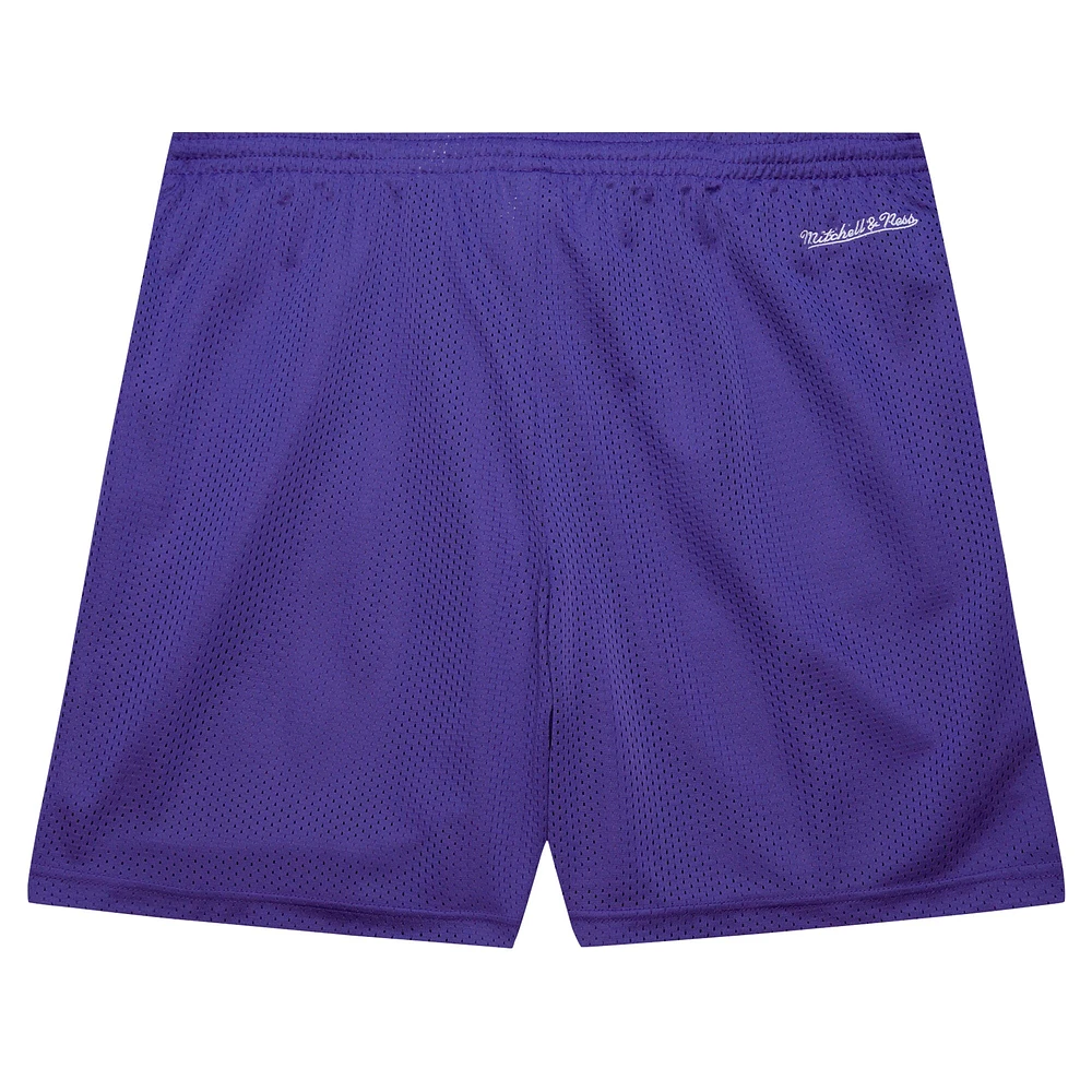 Men's Mitchell & Ness Purple Milwaukee Bucks Hardwood Classics Gameday Mesh Shorts