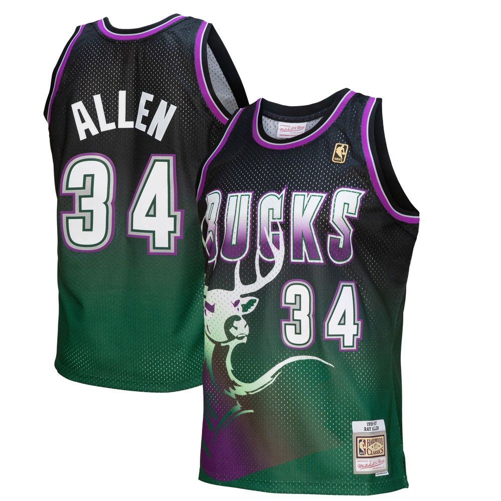 ray allen bucks jersey black