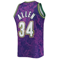 Maillot Swingman du Nouvel An lunaire Mitchell & Ness Ray Allen violet Milwaukee Bucks Hardwood Classics 2000/01 pour hommes