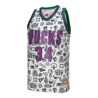 Men's Mitchell & Ness Ray Allen White Milwaukee Bucks 2000/01 Swingman Jersey