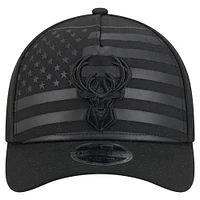 Casquette ajustable A-Frame 9FORTY Game Day Flag des Milwaukee Bucks de New Era pour homme
