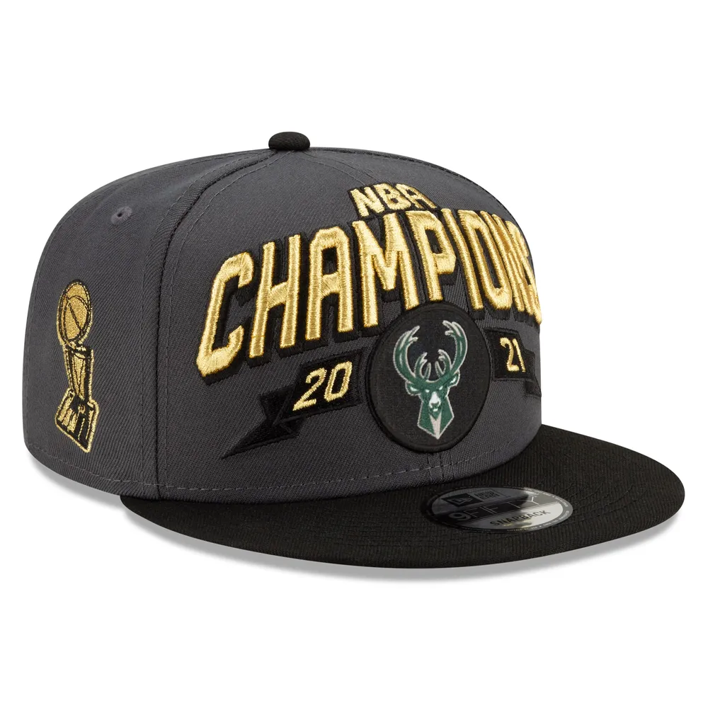Lids Milwaukee Bucks New Era 2021 NBA Finals Champions Locker Room 9FIFTY  Snapback Adjustable Hat - Gray/Black