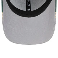 Men's New Era Gray/Hunter Green Milwaukee Bucks Active Trim 39THIRTY Flex Hat