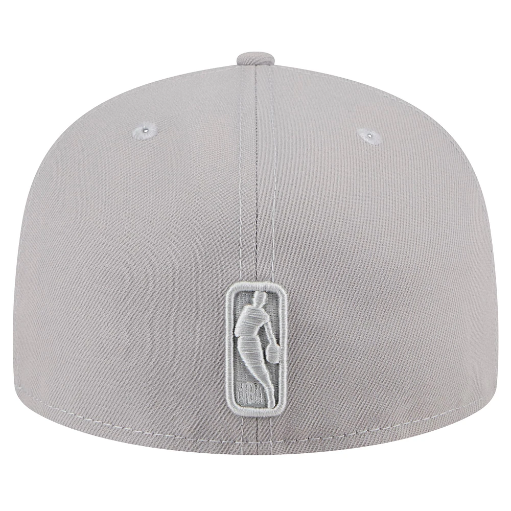 Casquette ajustée 59FIFTY Milwaukee Bucks de New Era pour homme, gris