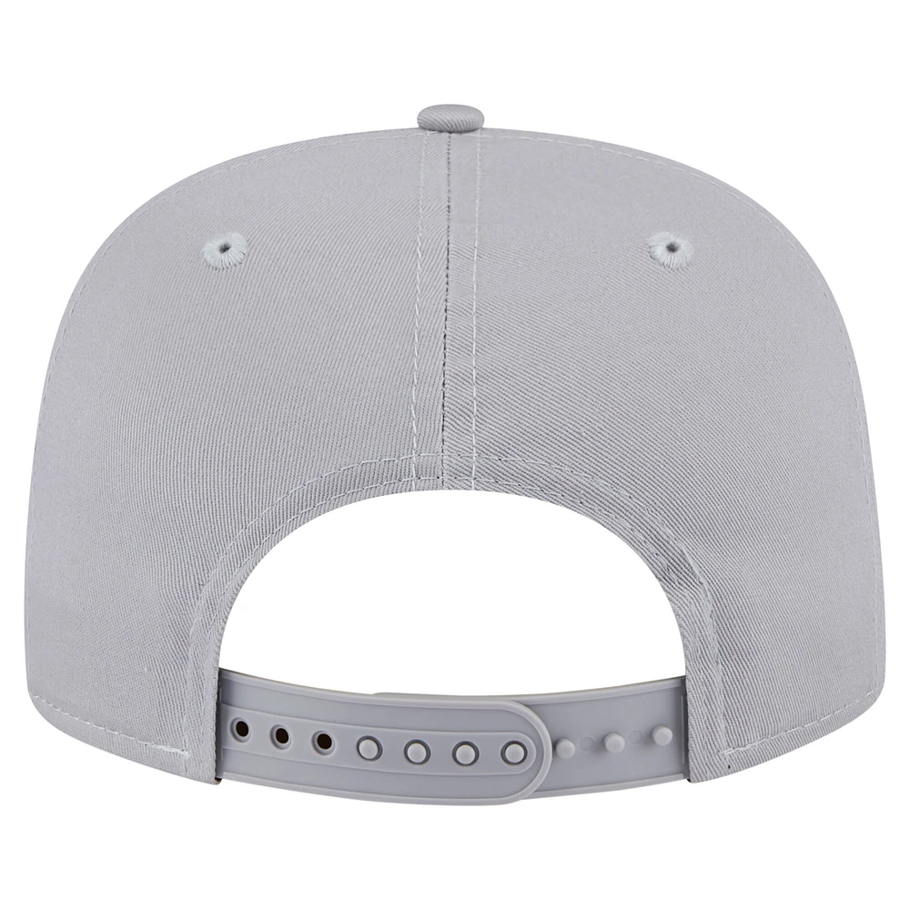 Casquette snapback grise New Era pour homme, Milwaukee Bucks, motif golfeur rétro