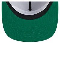 Casquette snapback grise New Era pour homme, Milwaukee Bucks, motif golfeur rétro
