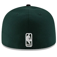 Men's New Era Green/Black Milwaukee Bucks Official Team Color 2Tone 59FIFTY Fitted Hat