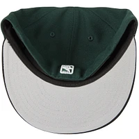 Casquette ajustée 59FIFTY 2Tone de l'équipe officielle des Milwaukee Bucks New Era pour homme, vert/noir