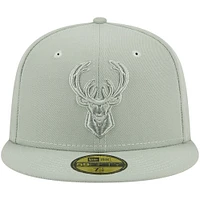 Casquette ajustée 59FIFTY verte des Milwaukee Bucks New Era pour homme