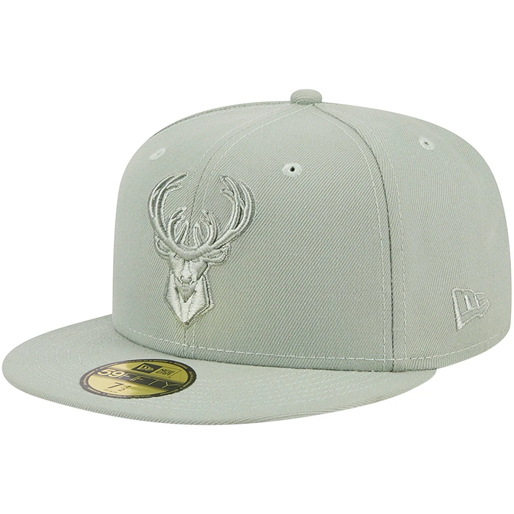 Casquette ajustée 59FIFTY verte des Milwaukee Bucks New Era pour homme