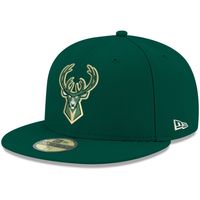 Men's New Era Green Milwaukee Bucks Official Team Color 59FIFTY Fitted Hat