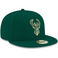 Men's New Era Green Milwaukee Bucks Official Team Color 59FIFTY Fitted Hat