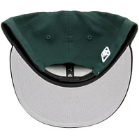 Casquette New Era Hunter Green/Black Milwaukee Bucks ajustable Snapback 9FIFTY pour homme