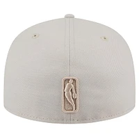 Men's New Era Stone Milwaukee Bucks Color Pack 59FIFTY Fitted Hat