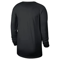 Men's Nike Black Milwaukee Bucks 2024/25 Legend On-Court Practice Long Sleeve T-Shirt