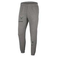 Pantalon de survêtement Nike Heather Charcoal Milwaukee Bucks 2022/23 City Edition Courtside Brushed Fleece pour Homme