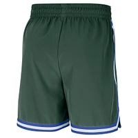 Men's Nike Hunter Green Milwaukee Bucks Authentic Pre-Game Woven Performance Shorts