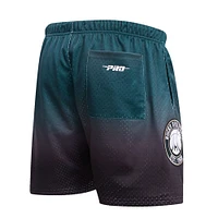 Men's Pro Standard Black/Hunter Green Milwaukee Bucks Ombre Mesh Shorts