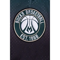 Short Pro Standard Milwaukee Bucks Ombre Mesh noir/vert chasseur pour homme