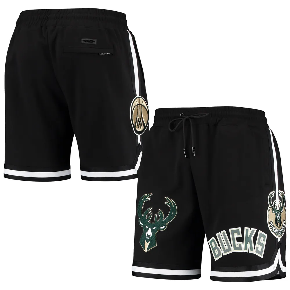 Pro Standard Mens Bulls Mini Logo Woven Shorts - Black/Black Size XL