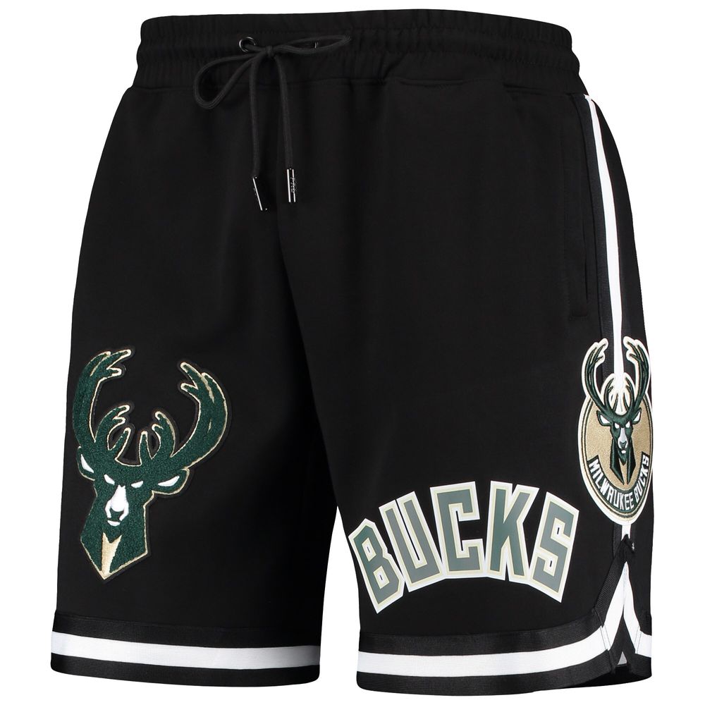 Men's Pro Standard Black Milwaukee Bucks Chenille Shorts