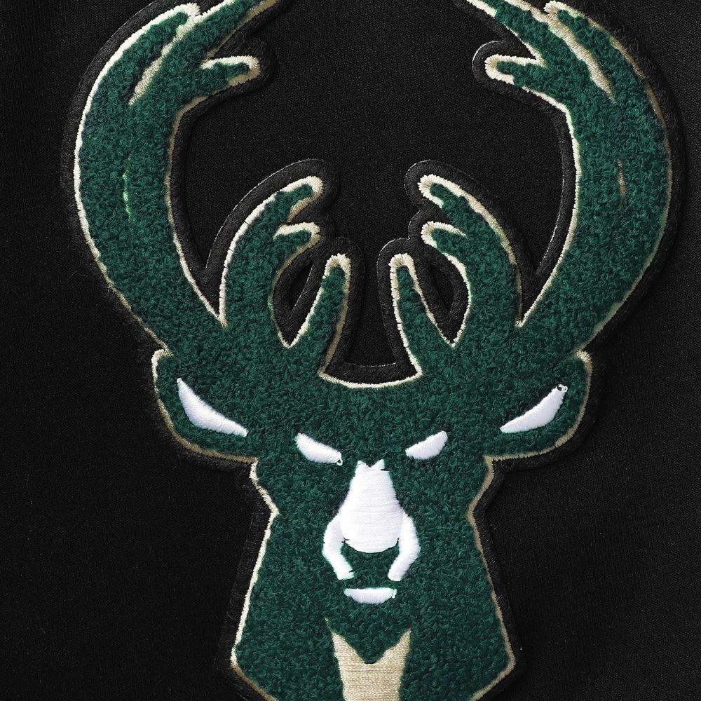 Men's Pro Standard Black Milwaukee Bucks Chenille Shorts