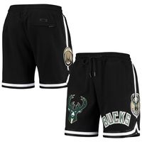 Men's Pro Standard Black Milwaukee Bucks Chenille Shorts