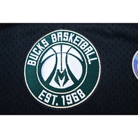 Men's Pro Standard Black Milwaukee Bucks City Scape Mesh Shorts