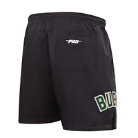 Men's Pro Standard Black Milwaukee Bucks Classics Woven Shorts