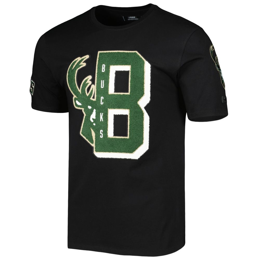 Men's Pro Standard Black Milwaukee Bucks Mash Up Capsule T-Shirt